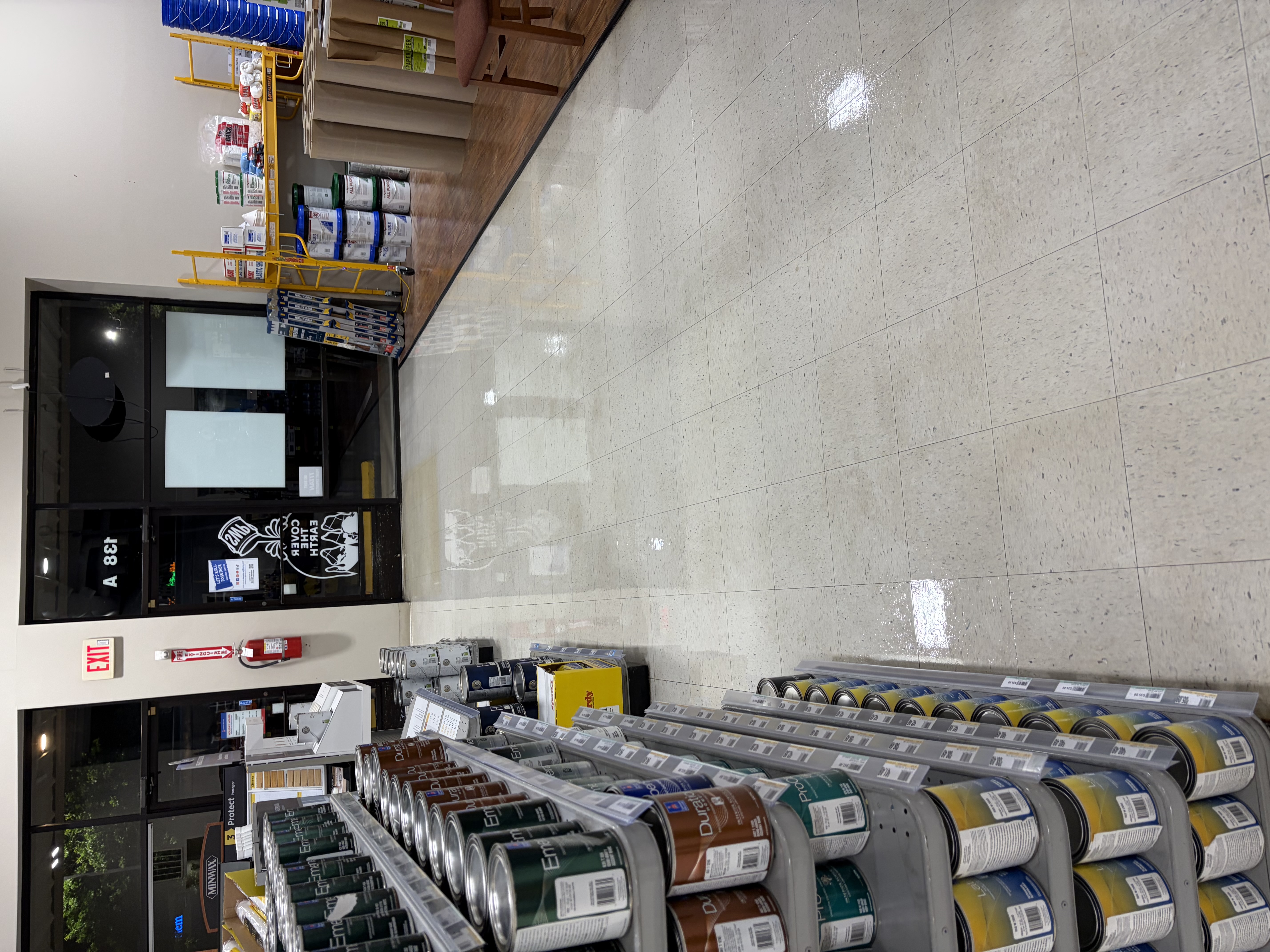 Commercial floor wax
